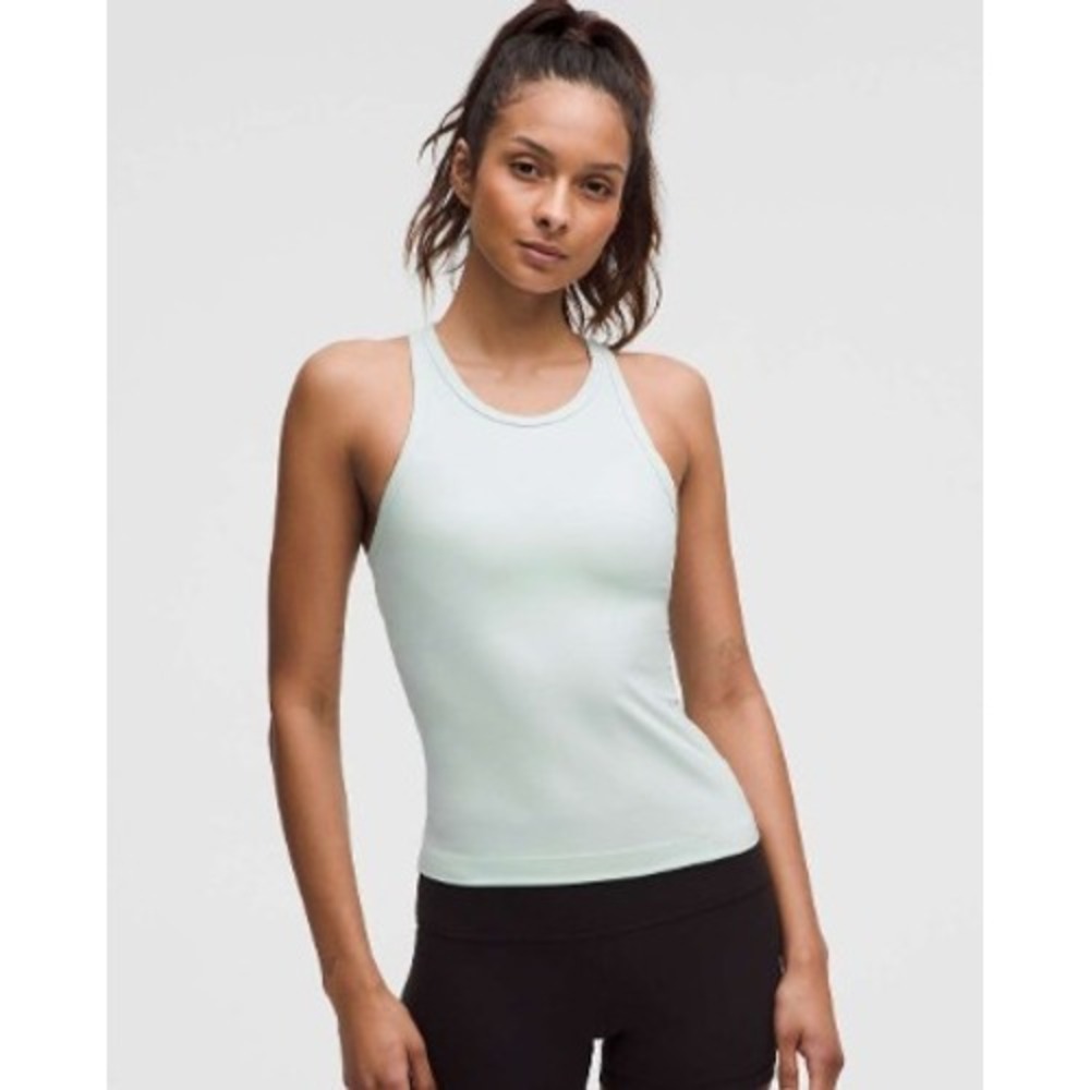 Lululemon Align Waist-Length Racerback Tank Top Mint Breeze
